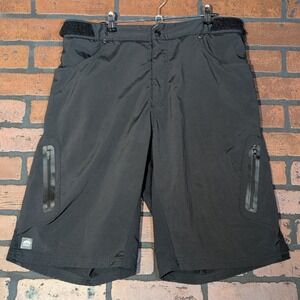 Zoic Men's XXL Ether Cycling Mountain Bike Shorts Cargo Pockets Adjustable Waist
